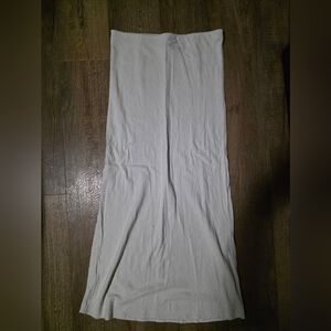H&M Linen Cream Maxi Skirt
